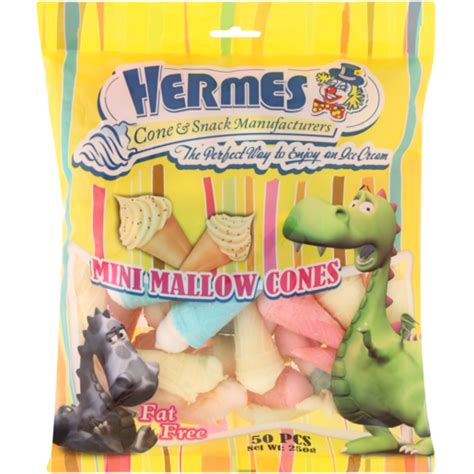 hermes mini mallow cones|ice cream cones wholesale.